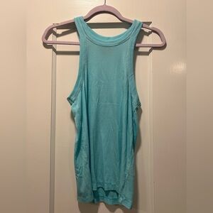 WSLY Rivington Ribbed Tank in Teal Size Large